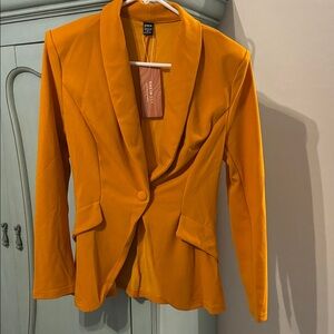 SHEIN Bold Mustard Blazer